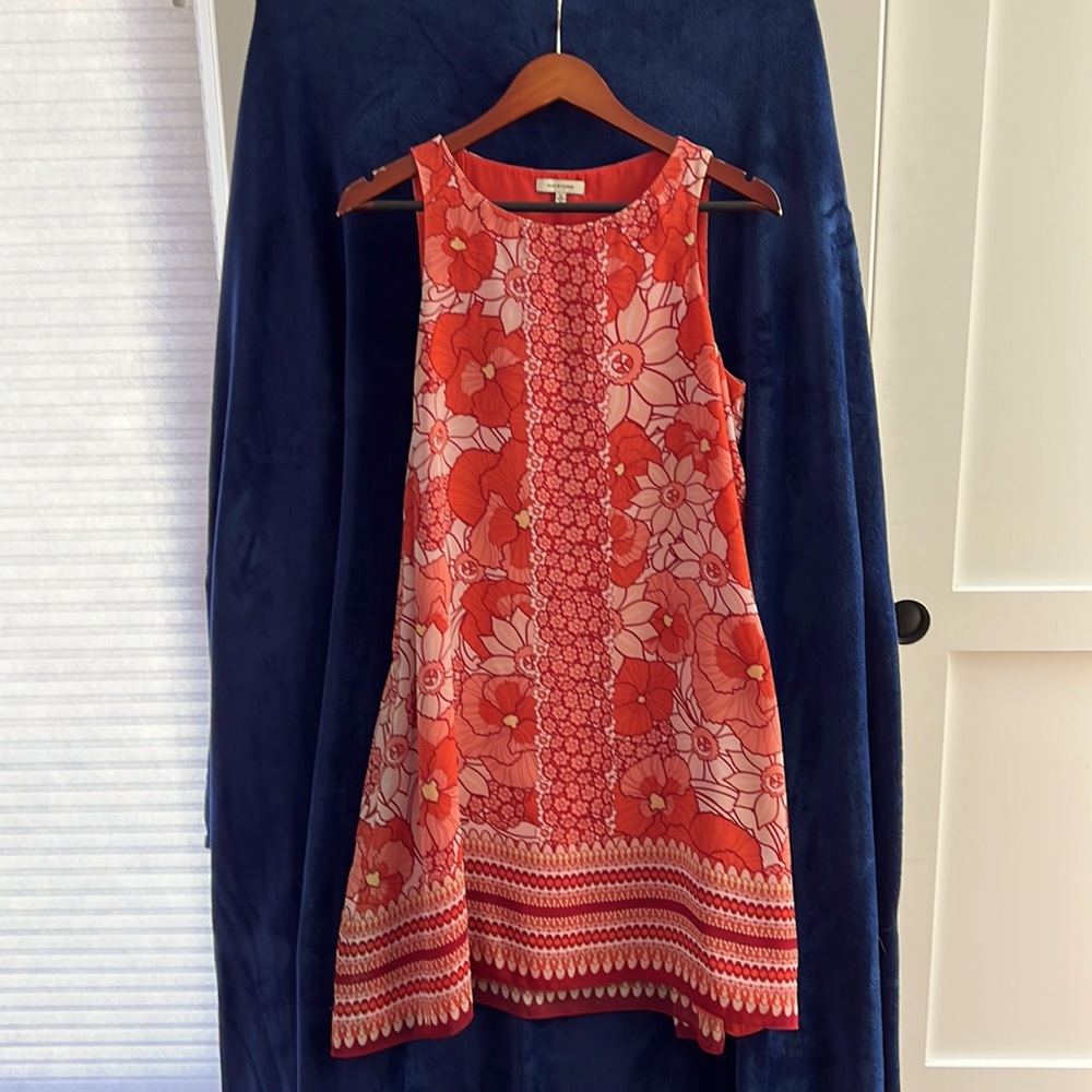 Floral tent dress.
